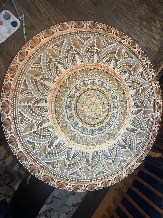 Hand painted mandala