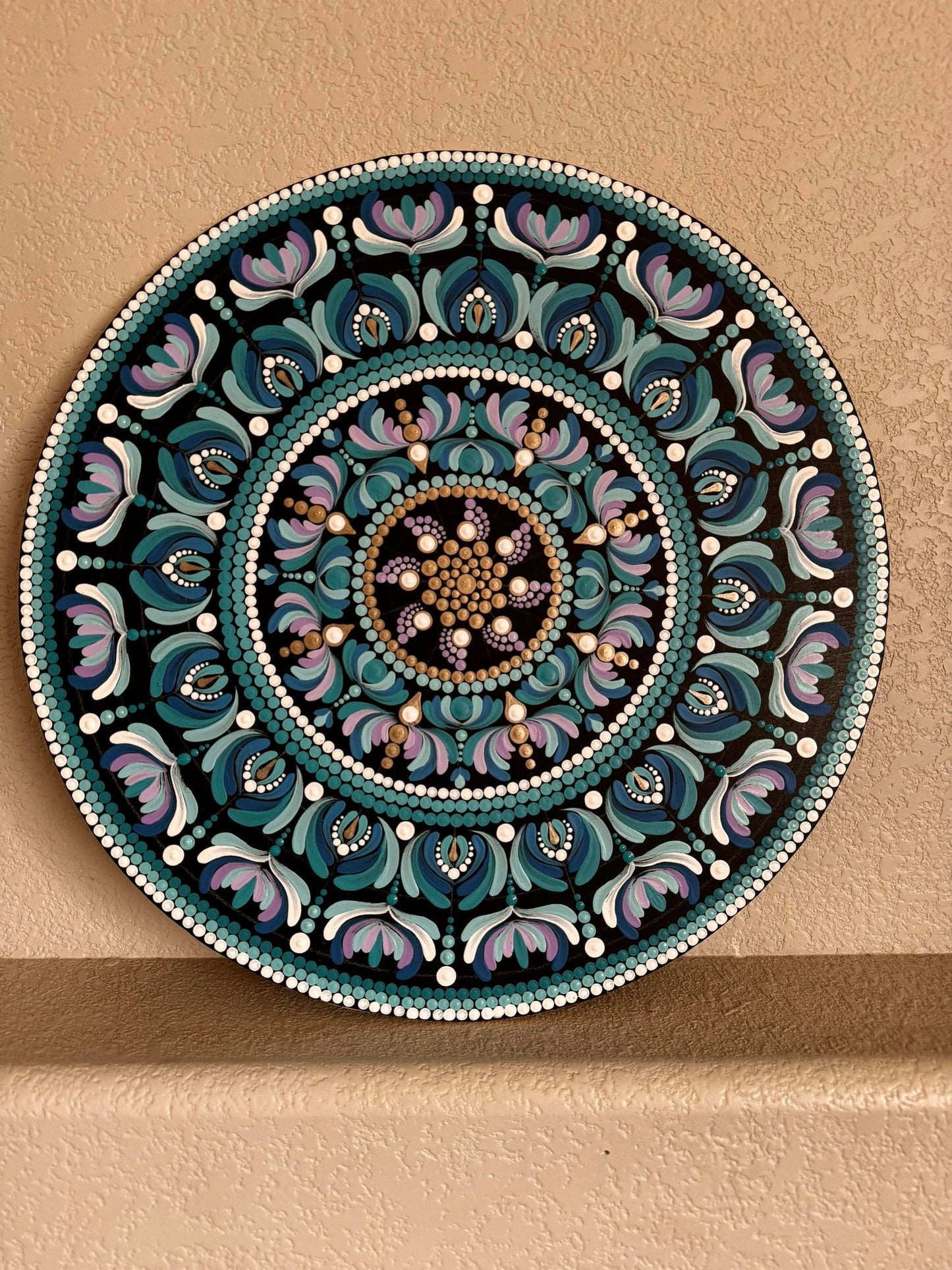 Hand painted mandala